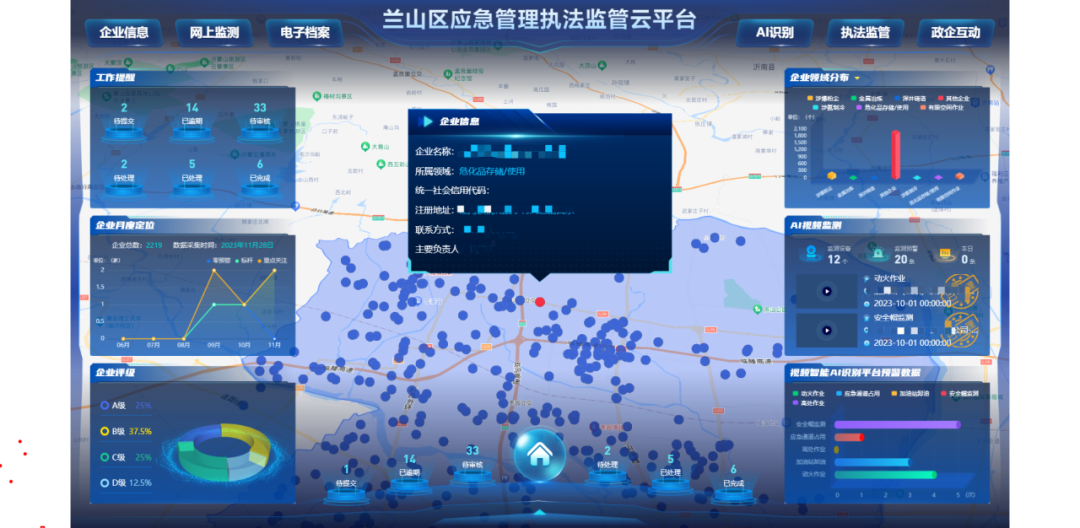 爱游戏aiyouxi助力打造非现场执法兰山样本，“云端巡查”让监管提质增效
